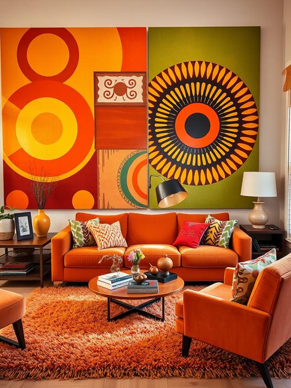 vibrant decorative wall pieces